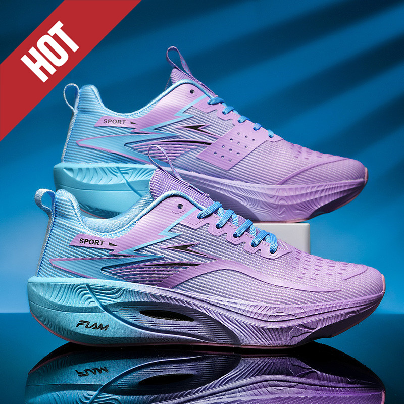 ランニングシューズ カーボンボード エアクッション マラソン - Breathable Mesh Athletic Shoes のレビューと価格