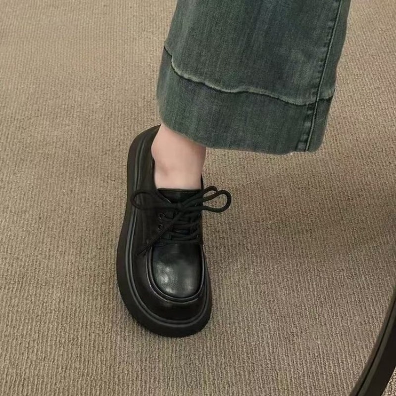 レディース ヴィンテージ ブラウン レースアップ プラットフ - Women'S Shoes のレビューと価格