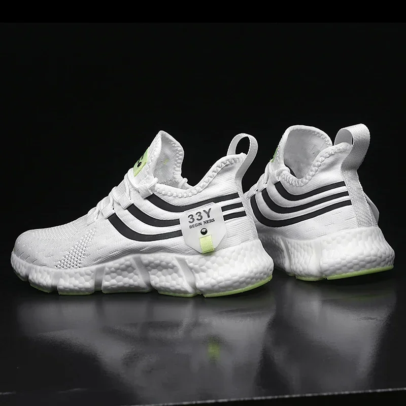 男性用の通気性メッシュのランニングシューズ,クラシックな滑り - Breathable Mesh Athletic Shoes のレビューと価格