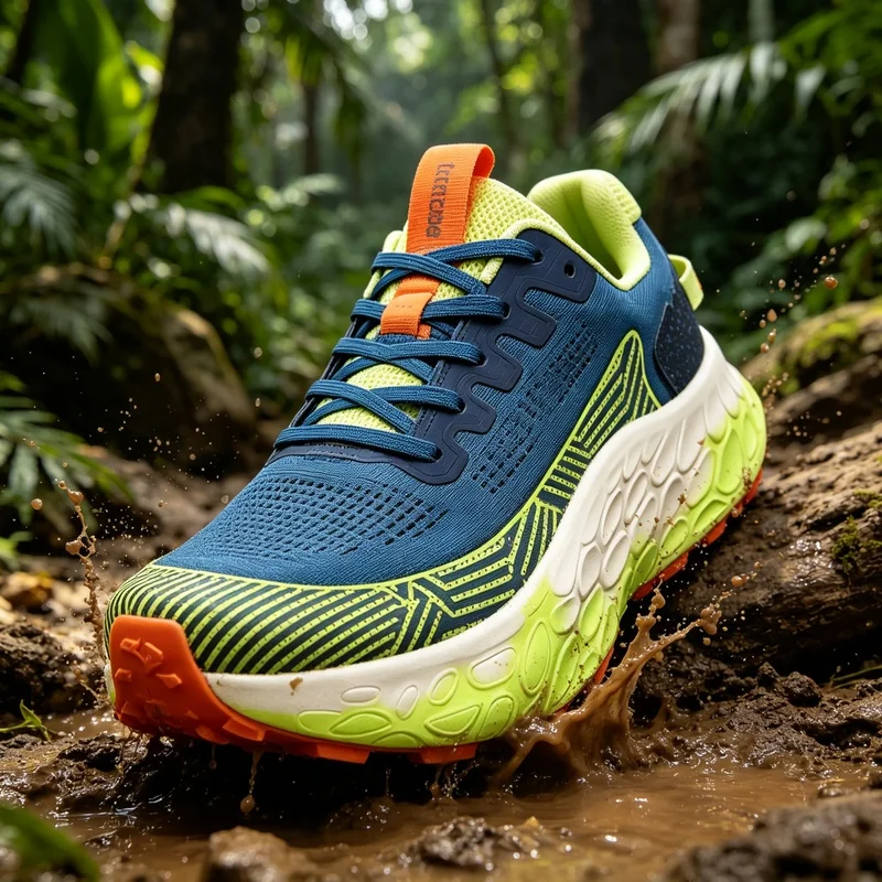 通気性があり、滑りにくく、ランニングやスポーツに適したアウト - Anti Slip Trail Running Sneakers のレビューと価格